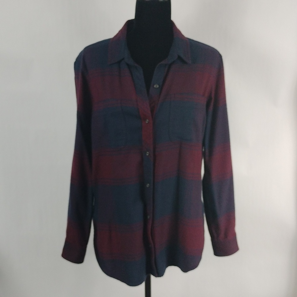 Athleta Lumberjill Plaid Button Shirt